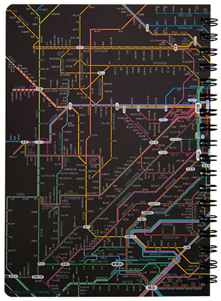 鉄道路線図リングノート首都圏日本語ブラック