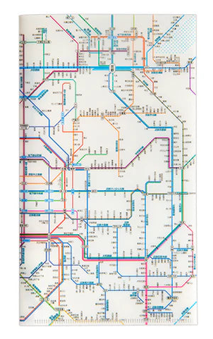 鉄道路線図　チケットホルダー関西日本語