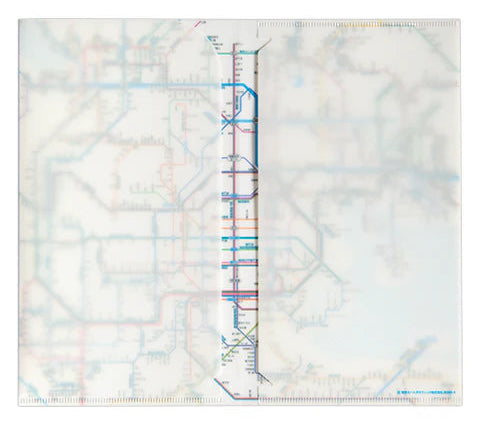 鉄道路線図　チケットホルダー関西日本語