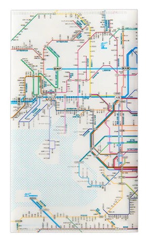 鉄道路線図　チケットホルダー関西日本語