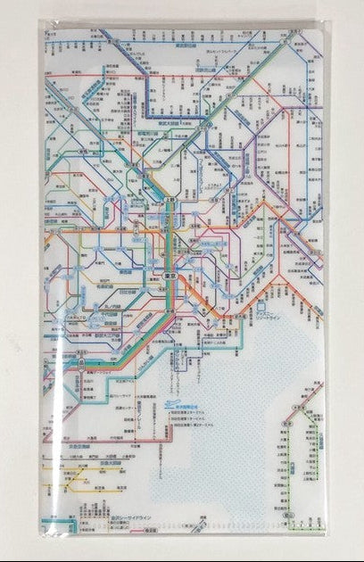 鉄道路線図　チケットホルダー首都圏日本語
