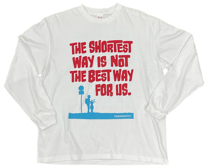 ツーリングマップルオリジナル ロングTシャツ 「僕らを走らせる地図」 バックプリント 綿100% 白