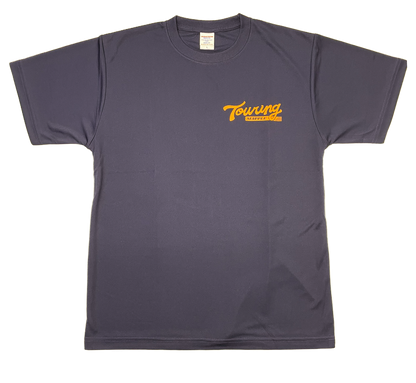 ツーリングマップルオリジナル ドライTシャツ 「ROCKカソリ」 賀曽利隆 40周年記念 旅イズロック バックプリント シルキータッチ 吸水速乾 黒/赤/紺/ターコイズブルー