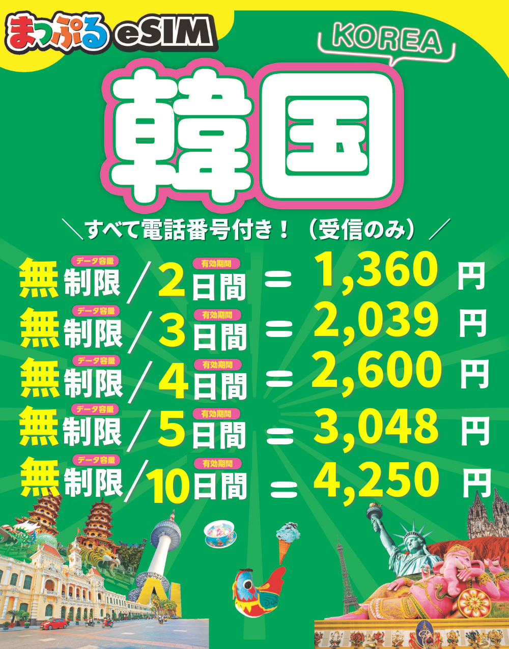 まっぷるeSIM 韓国
