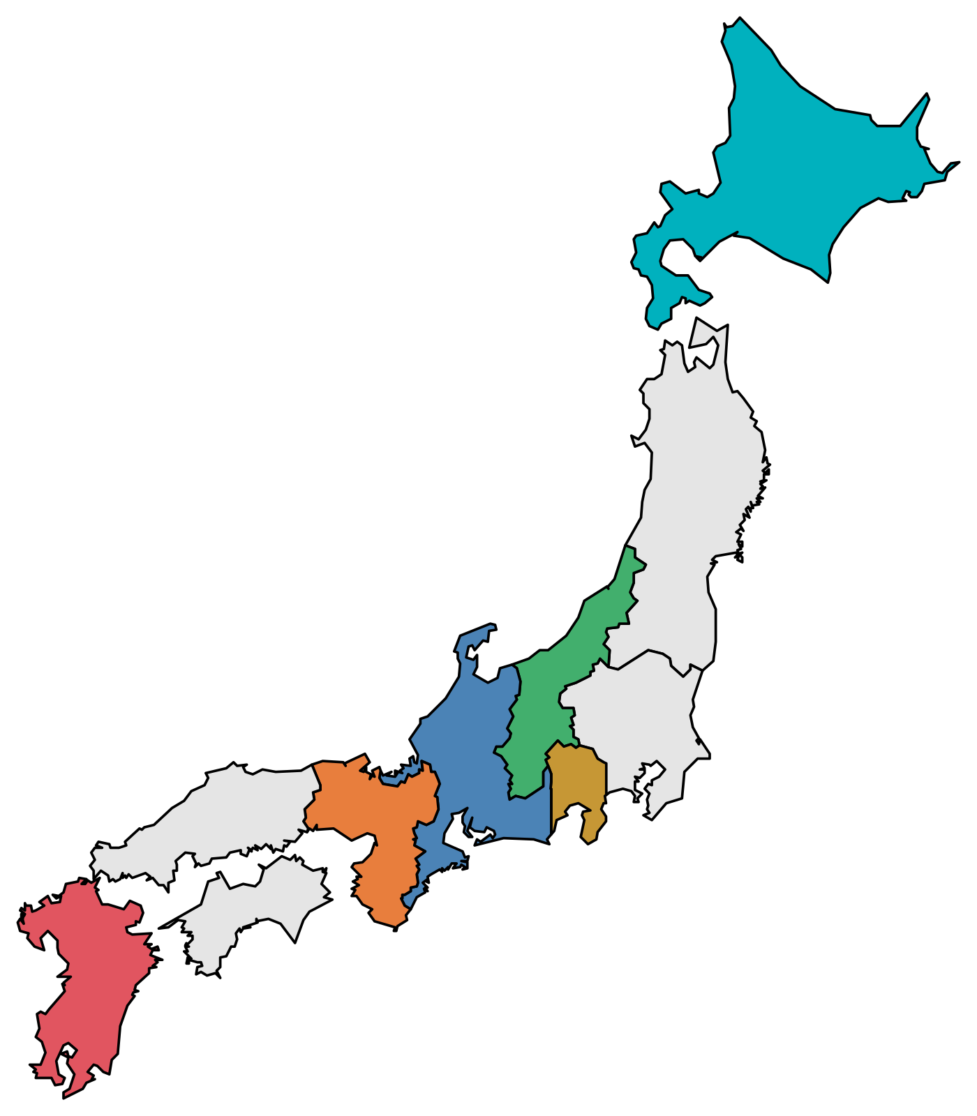 クルマ旅 日本地図