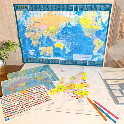 かきこみ式地図学習セット