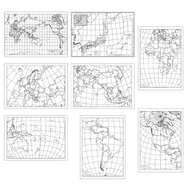 かきこみ式地図学習セット
