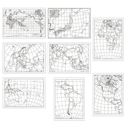 かきこみ式地図学習セット